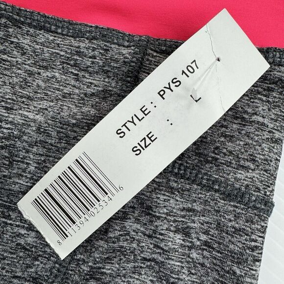 Prestige Edge Athletic Shorts Gray Pink Womens Size Large Pockets - Picture 4 of 6